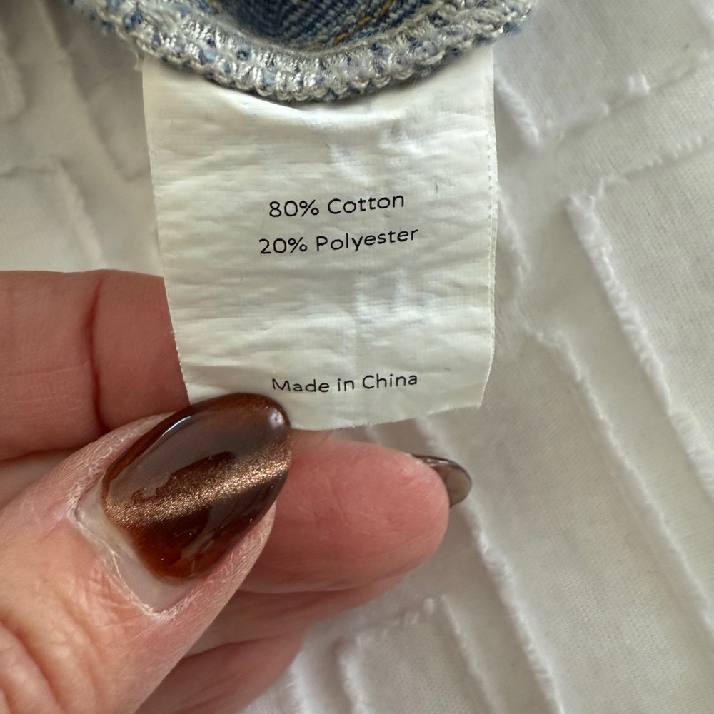 Allegra K Denim Button-Front Align Skirt, Size Large (10-12) - Picture 6 of 6